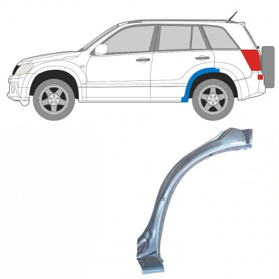 Painel de reparação da parte frontal do guarda-lamas traseiro para Suzuki Grand Vitara 2005-2012 / Esquerdo 10176