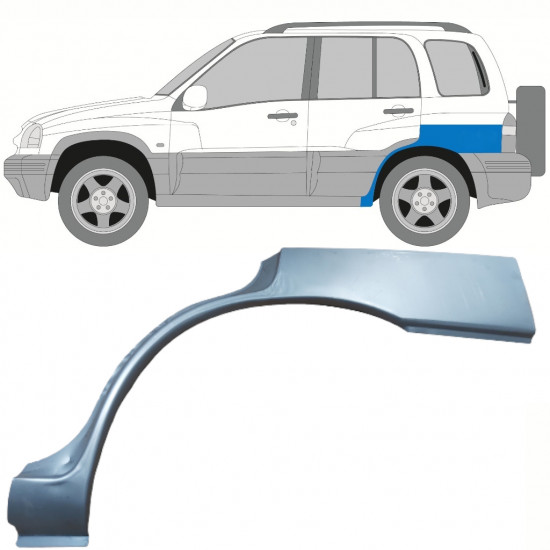 Painel de reparação do guarda-lamas traseiro para Suzuki Grand Vitara 1997-2005 / Esquerdo 10134