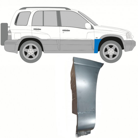 Painel de reparação do guarda-lamas dianteiro para Suzuki Grand Vitara 1997-2005 / Direito 10124