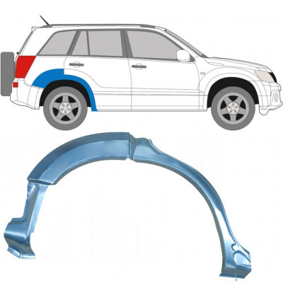 Painel de reparação do guarda-lamas traseiro para Suzuki Grand Vitara 2005-2012 / Direito 5990