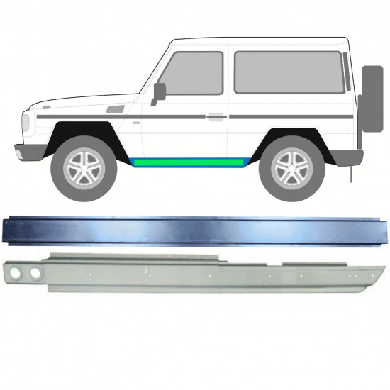 Painel de reparação interna e externa da soleira para Mercedes G-Class 1979-  / Esquerdo 11771