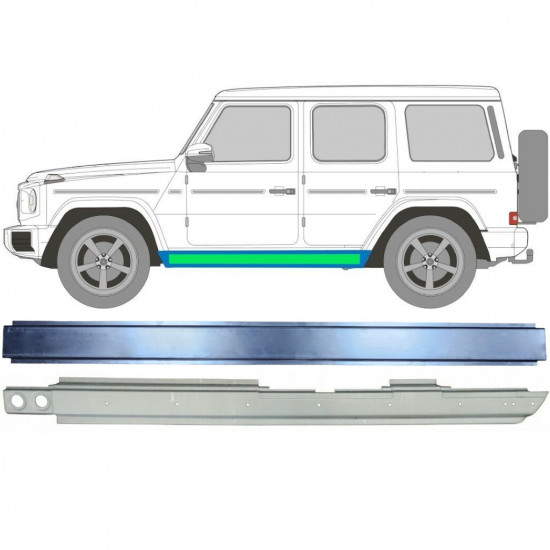 Painel de reparação interna e externa da soleira para Mercedes G-Class 1979-  / Esquerdo 11774