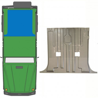 Painel de reparação do assoalho traseiro para Mercedes G-Class 1979- / Conjunto 10097