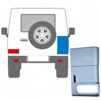 Painel de reparação do canto traseiro sem orifício para enchimento de combustível para Mercedes G-Class 1992- / Direito 5551