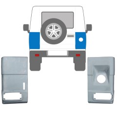 Painel de reparação do canto traseiro para Mercedes G-Class W460 1979-1993 / Esquerda+Direita / Conjunto 10675