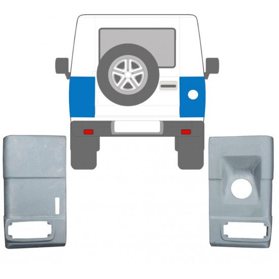 Painel de reparação do canto traseiro para Mercedes G-Class 1979- / Esquerda+Direita / Conjunto 10675