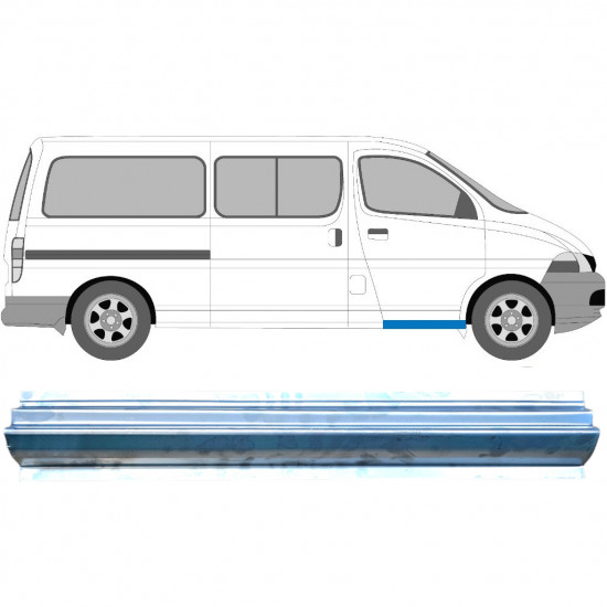 Painel de reparação da soleira para Toyota Hiace 1995-2006 / Esquerda = Direita (simétrico) 5902