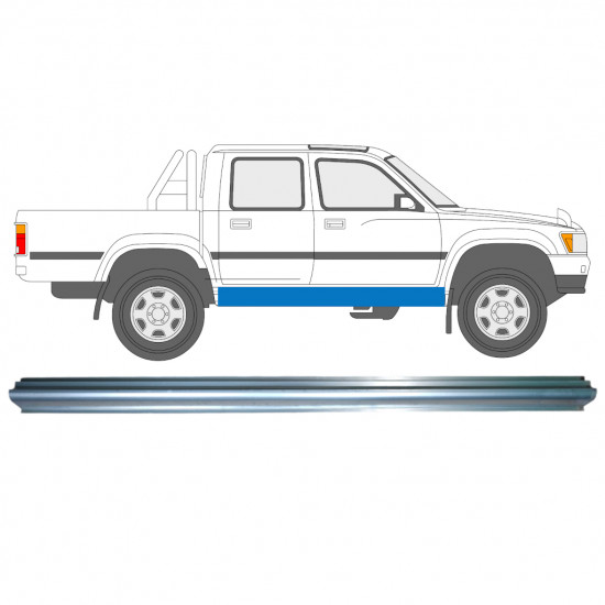 Painel de reparação da soleira para Toyota Hilux 1988-2001 / Esquerda = Direita (simétrico) 8035