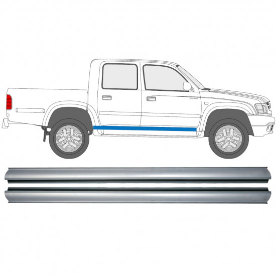 Painel de reparação da soleira para Toyota Hilux 2001-2005 / Esquerda = Direita (simétrico) / Conjunto 9965