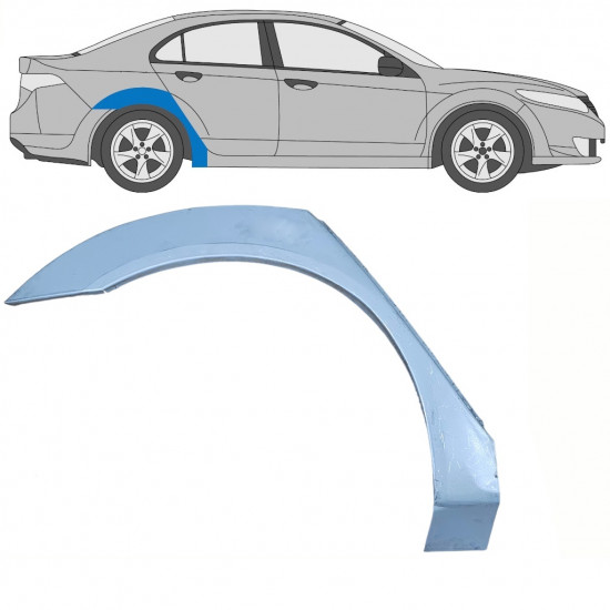 Painel de reparação do guarda-lamas traseiro para Honda Accord 2008-2016 / Direito 8372