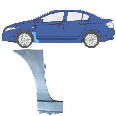 Painel de reparação do guarda-lamas dianteiro para Honda City 2008-2013 / Esquerdo 7856