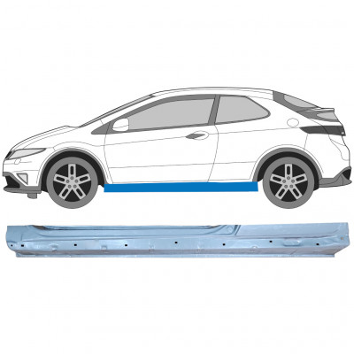 Painel de reparação da soleira para Honda Civic 2005-2011 / Esquerdo 7195