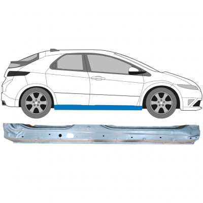 Painel de reparação da soleira para Honda Civic 2005-2011 / Direito 7192