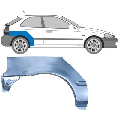Painel de reparação do guarda-lamas traseiro para Honda Civic 1995-2000 / Direito 5118