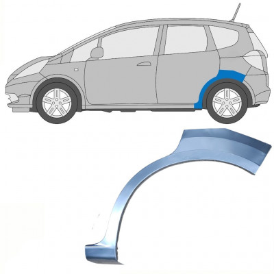 Painel de reparação do guarda-lamas traseiro para Honda Jazz GE 2008-2015 / Esquerdo 8483