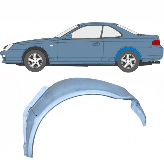 Painel de reparação interna do arco da roda traseira para Honda Prelude 1996-2001 / Esquerdo 6012