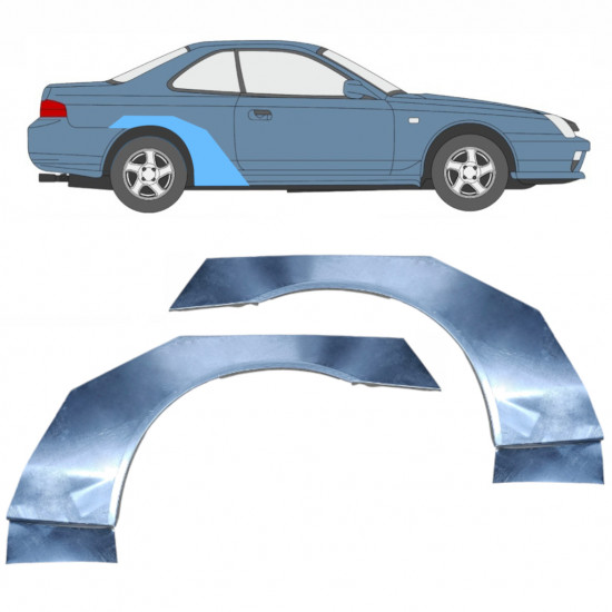 Painel de reparação do guarda-lamas traseiro para Honda Prelude 1996-2001 / Esquerda+Direita / Conjunto 9832