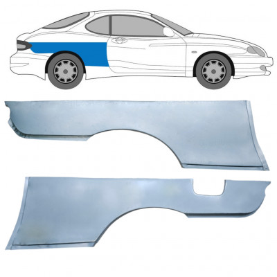 Painel de reparação do guarda-lamas traseiro para Hyundai Rd 1996-2002 / Esquerda+Direita / COUPE / Conjunto 6307