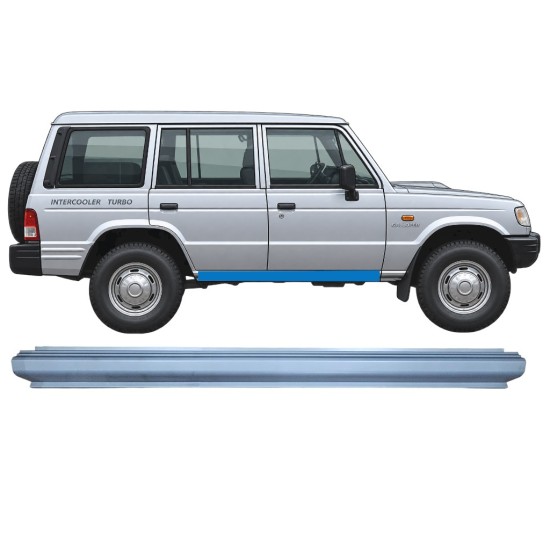 Painel de reparação da soleira para Hyundai Galloper 1991-2003 / Esquerda = Direita (simétrico) 17018