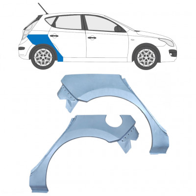 Painel de reparação do guarda-lamas traseiro para Hyundai I30 2007-2012 / Esquerda+Direita / Conjunto 5472