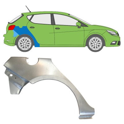 Painel de reparação do guarda-lamas traseiro para Seat Ibiza 2008-2017 / Direito 14607