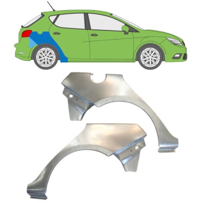 Painel de reparação do guarda-lamas traseiro para Seat Ibiza 2008-2017 / Esquerda+Direita / Conjunto 14609