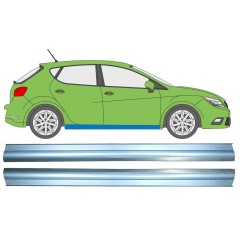 Painel de reparação da soleira para Seat Ibiza 2008-2017 / Esquerda+Direita / Conjunto 9879