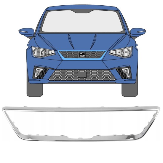 Moldura da grelha frontal para Seat Ibiza 2017- 16210
