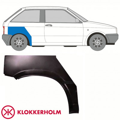 Painel de reparação do guarda-lamas traseiro para Seat Ibiza 1984-1993 / Direito 10736