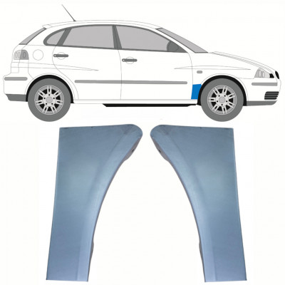 Painel de reparação do guarda-lamas dianteiro para Seat Ibiza Cordoba 2002-2008 / Esquerda+Direita / Conjunto 10262