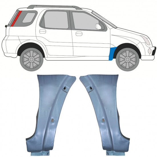 Painel de reparação do guarda-lamas dianteiro para Suzuki Ignis 2000-2008 / Conjunto 11132