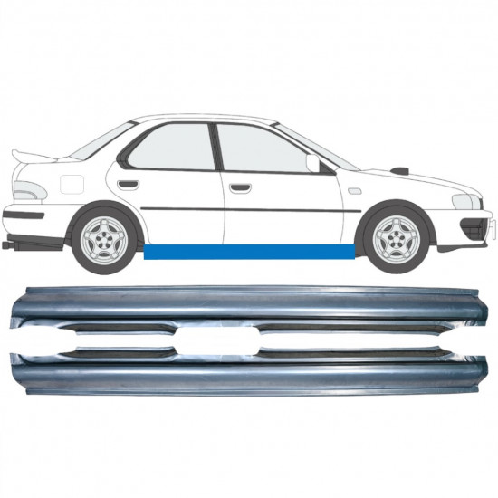 Soleira completa para Subaru Impreza 1992-2000 / Esquerda+Direita / Conjunto 9151