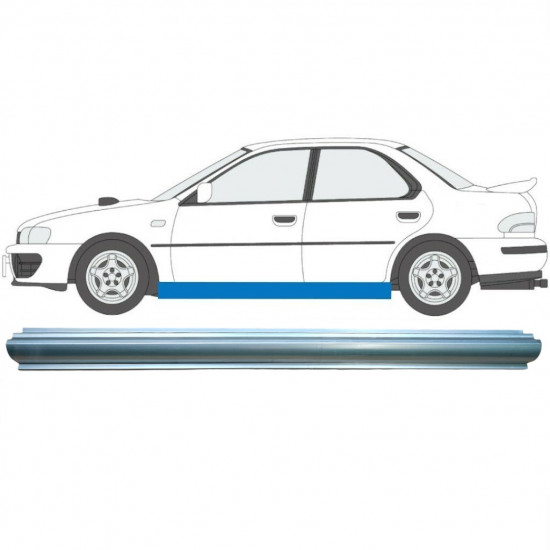 Painel de reparação da soleira para Subaru Impreza 1992-2000 / Esquerdo 7010