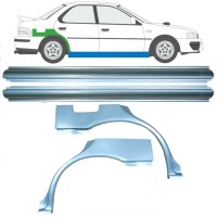 Painel de reparação da soleira com guarda-lamas traseiro para Subaru Impreza GC GF 1992-2000 / Esquerda+Direita / Conjunto 10667