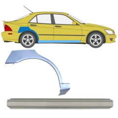 Painel de reparação da soleira com guarda-lamas traseiro para Lexus IS 1998-2005 / Direito / Conjunto 10315