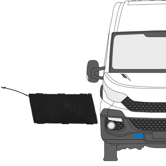 Tampas do para-choque dianteiro para Iveco Daily 2014-2019 / Direito 16239