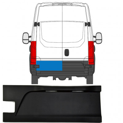 Moldura lateral da porta traseira para Iveco Daily 2014- / Esquerdo 7874