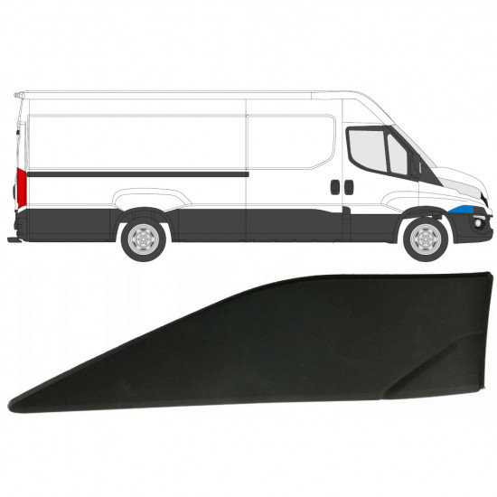 Moldura lateral do guarda-lamas dianteiro para Iveco Daily 2014- / Direito 7881