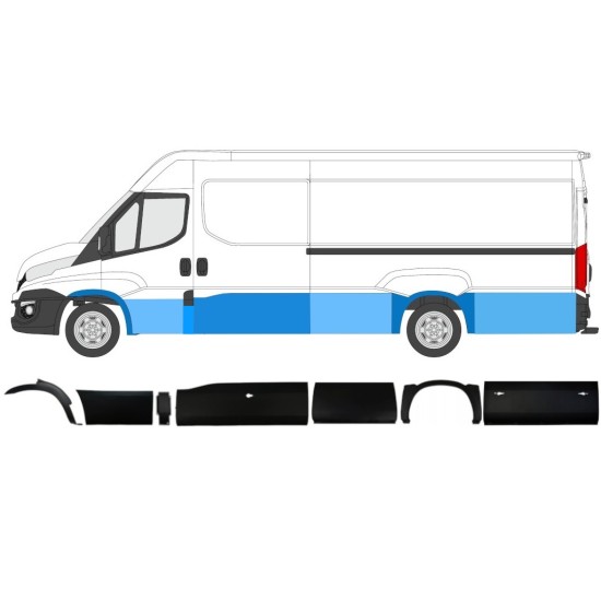 Conjunto de molduras para Iveco Daily 2014-2019 / Esquerdo / 11982