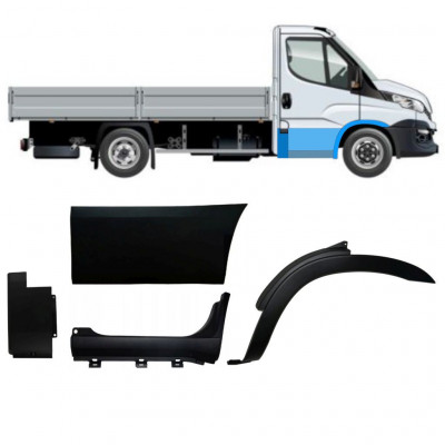 Moldura lateral para Iveco Daily 2014-  / Direito / Cabine simples / Conjunto 12012