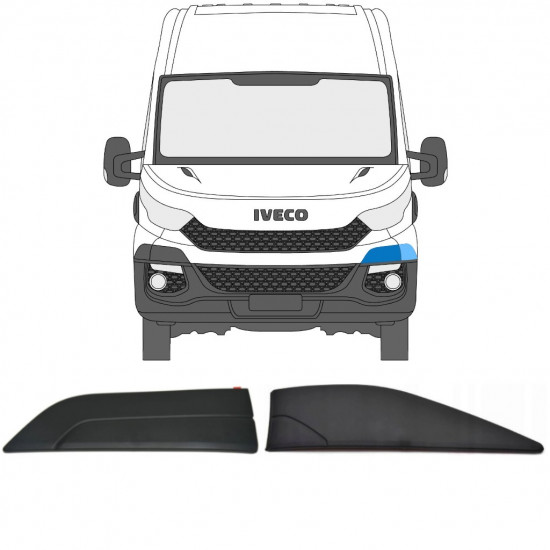 Moldura do para-choque e do guarda-lamas dianteiro para Iveco Daily 2014-2019 / Esquerdo / Conjunto 11845