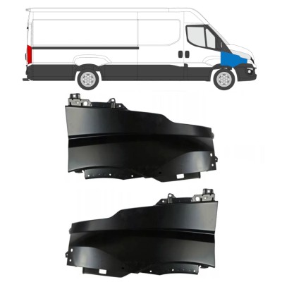 Guarda-lamas dianteiro para Iveco Daily 2014-2019 / Esquerda+Direita / Conjunto 16156
