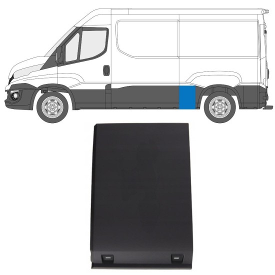 Moldura lateral do guarda-lamas traseiro para Iveco Daily 2014-2019 / Esquerdo 16662