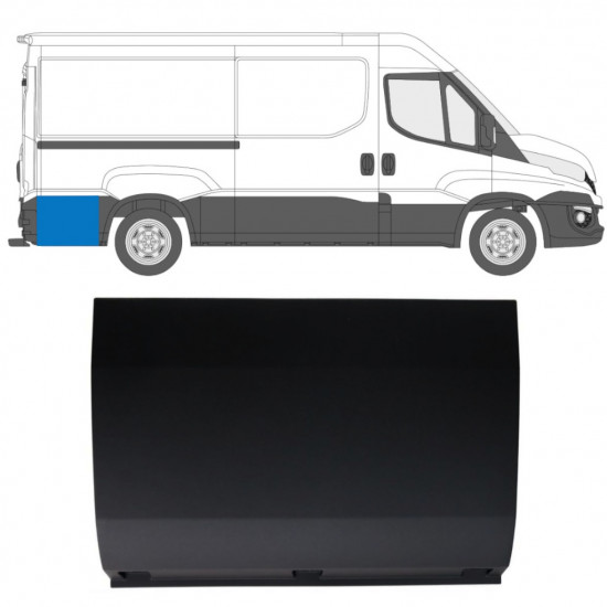 Moldura lateral traseira atrás da roda para Iveco Daily 2014-  / SWB / Esquerda = Direita (simétrico) 11980