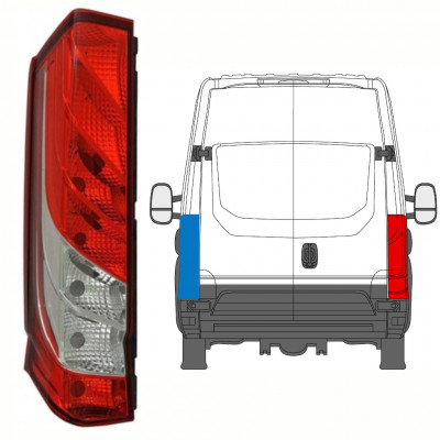 Luz traseira para Iveco Daily 2014- / Esquerdo 9104