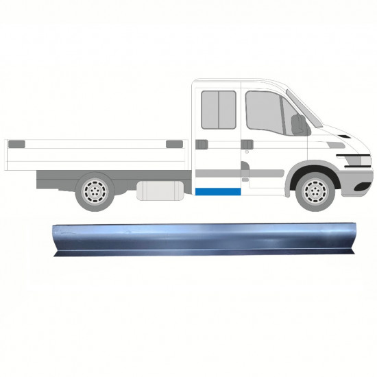 Painel de reparação traseira da soleira para Iveco Daily 1999- / Esquerda = Direita (simétrico) / Cabine dupla 10702