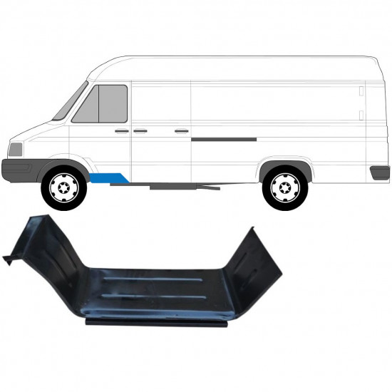 Painel de reparação do degrau dianteiro para Iveco Daily 1985-1999 / Esquerdo 6792