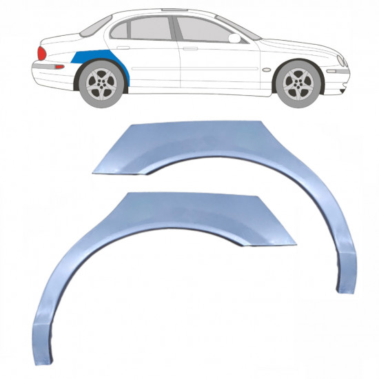 Painel de reparação do guarda-lamas traseiro para Jaguar S-Type 1999-2007 / Esquerda+Direita / Conjunto 10319