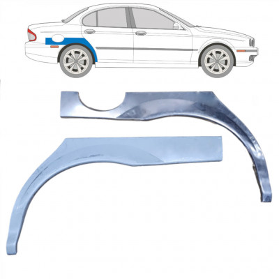 Painel de reparação do guarda-lamas traseiro para Jaguar X-Type 2001-2009 / Esquerda+Direita / Conjunto 10475
