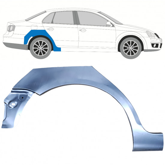 Painel de reparação do guarda-lamas traseiro para Volkswagen Jetta 2005-2010 / Direito 11555